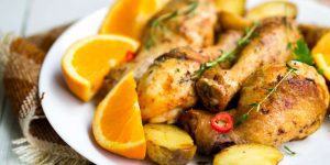 Receta: Pollo al Horno con Romero y Cítricos