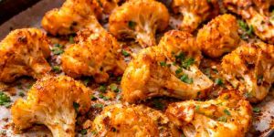 Alitas de coliflor al horno con Aceite de Oliva Virgen Extra picual