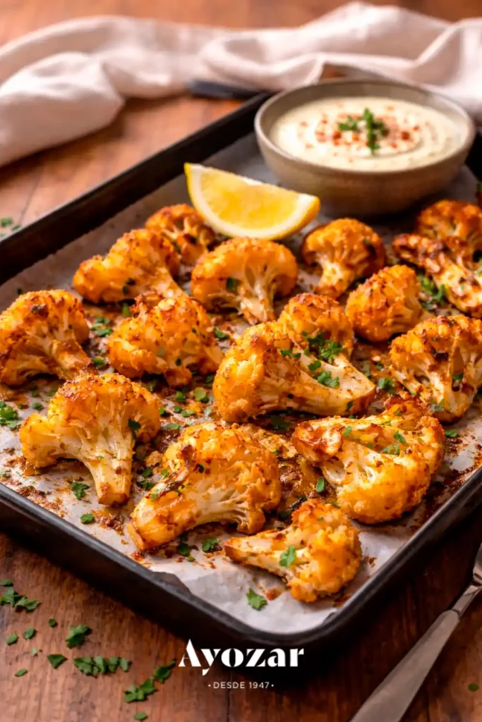 Alitas de coliflor al horno