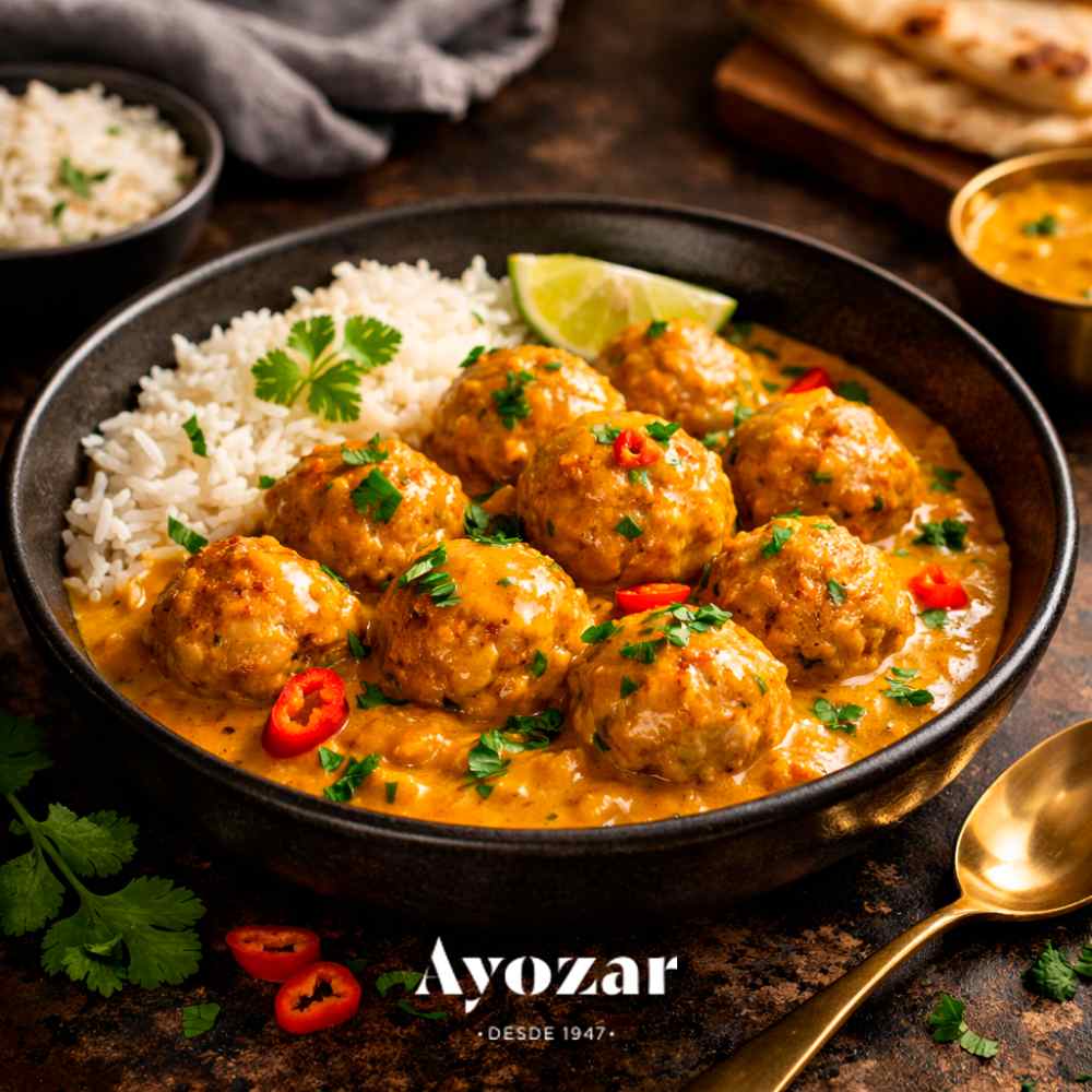 Albóndigas de pavo con curry: una receta saludable y llena de sabor con Aceites Ayozar